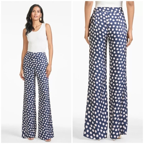 SACHIN + BABI Lana Pant In Navy And Pink Floral - Picture 2 of 10